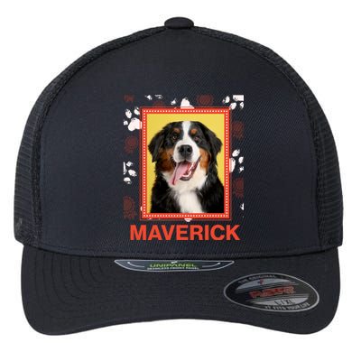 Custom Dog Pet Personalize Picture Photo Name Flexfit Unipanel Trucker Cap