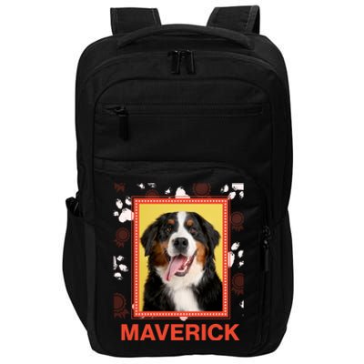 Custom Dog Pet Personalize Picture Photo Name Impact Tech Backpack