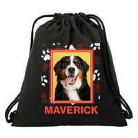 Custom Dog Pet Personalize Picture Photo Name Drawstring Bag