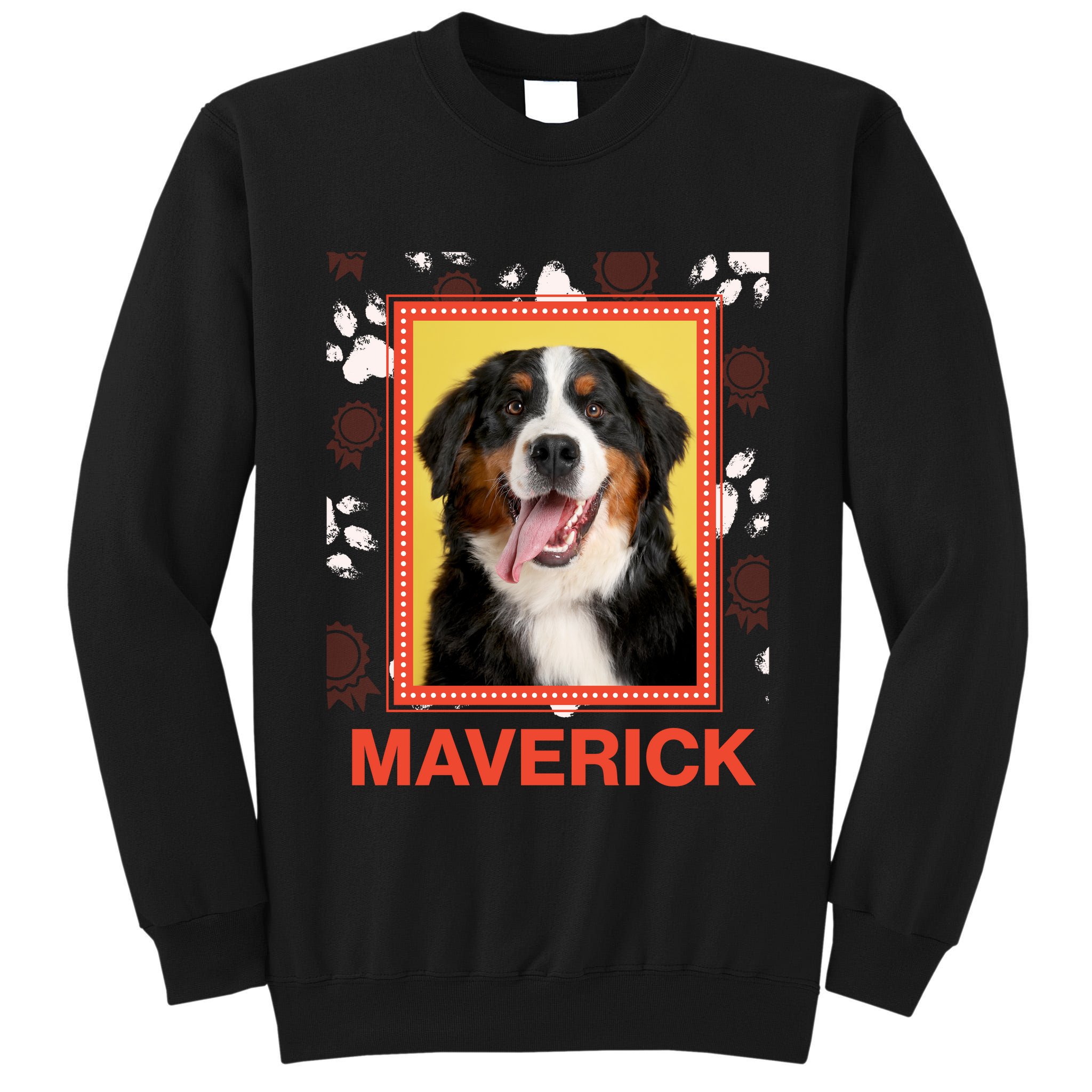 Custom Dog Pet Personalize Picture Photo Name Tall Sweatshirt