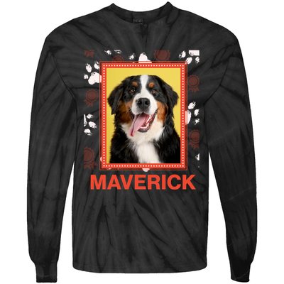 Custom Dog Pet Personalize Picture Photo Name Tie-Dye Long Sleeve Shirt