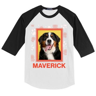 Custom Dog Pet Personalize Picture Photo Name Kids Colorblock Raglan Jersey