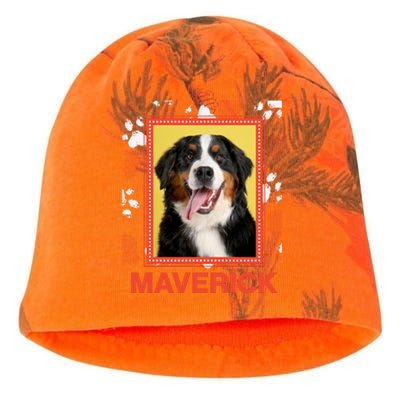 Custom Dog Pet Personalize Picture Photo Name Kati - Camo Knit Beanie