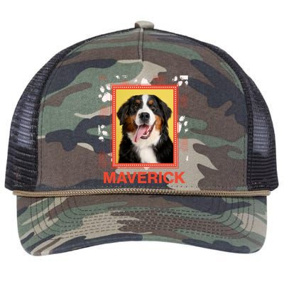 Custom Dog Pet Personalize Picture Photo Name Retro Rope Trucker Hat Cap