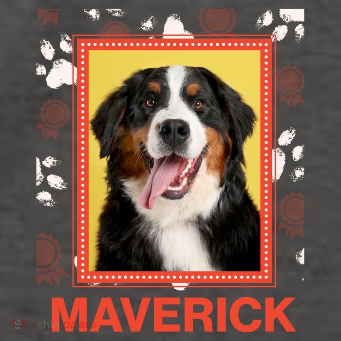Custom Dog Pet Personalize Picture Photo Name Vector Backpack