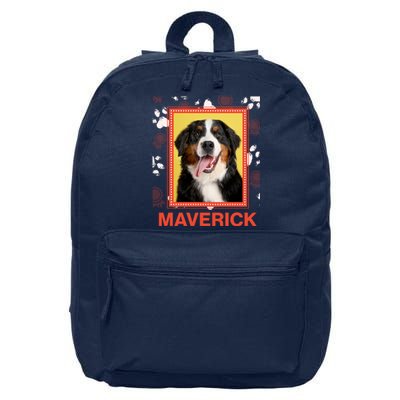 Custom Dog Pet Personalize Picture Photo Name 16 in Basic Backpack