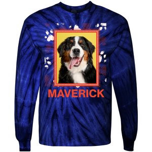 Custom Dog Pet Personalize Picture Photo Name Tie-Dye Long Sleeve Shirt