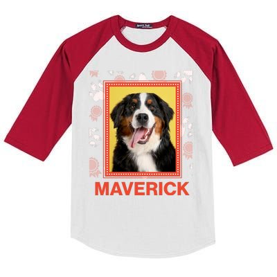 Custom Dog Pet Personalize Picture Photo Name Kids Colorblock Raglan Jersey