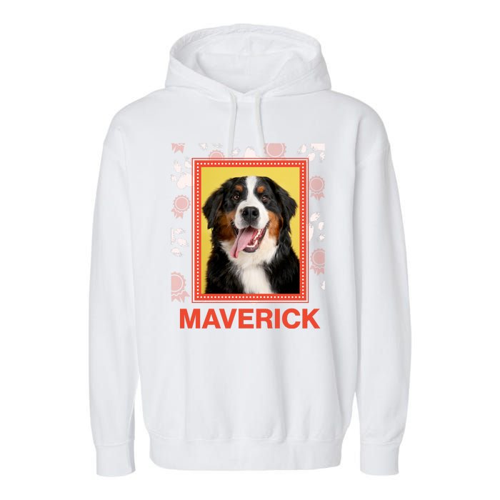 Custom Dog Pet Personalize Picture Photo Name Garment-Dyed Fleece Hoodie