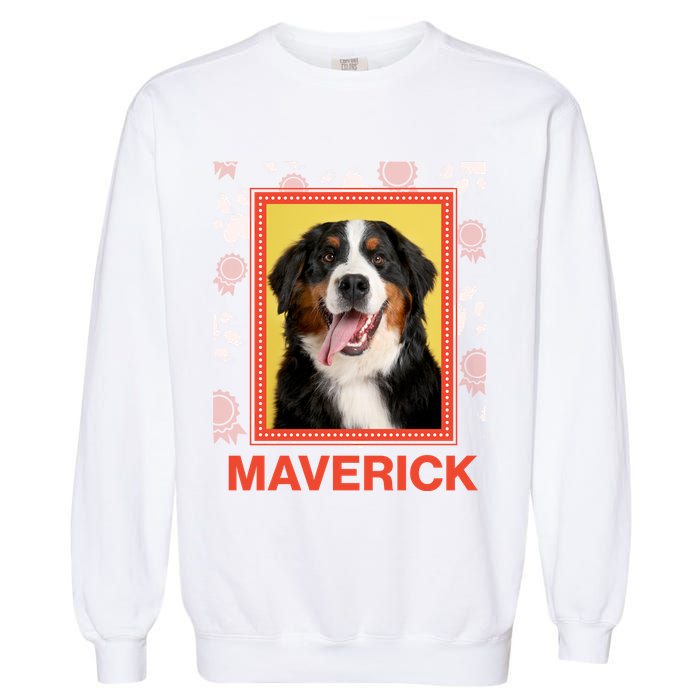 Custom Dog Pet Personalize Picture Photo Name Garment-Dyed Sweatshirt