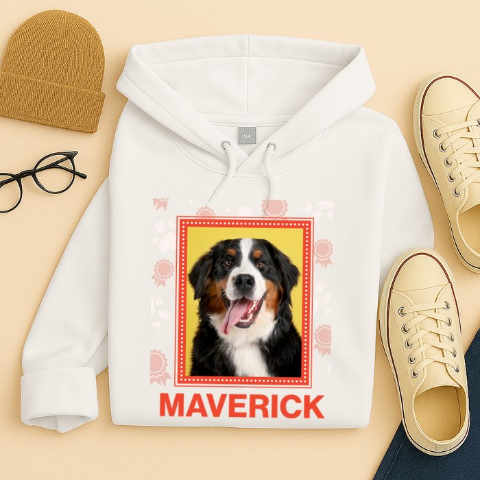 Custom Dog Pet Personalize Picture Photo Name Hoodie