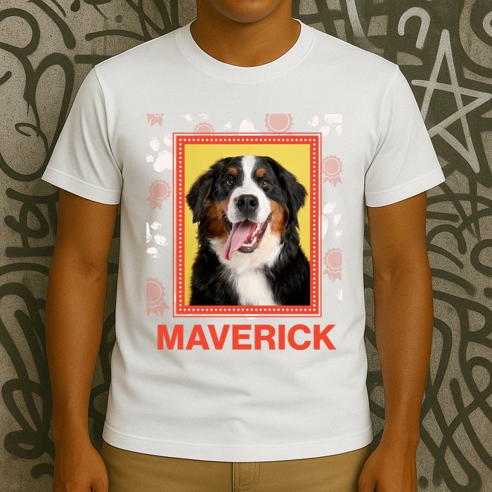 Custom Dog Pet Personalize Picture Photo Name T-Shirt