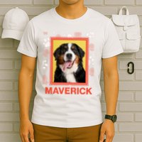 Custom Dog Pet Personalize Picture Photo Name T-Shirt