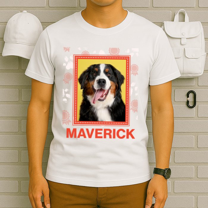Custom Dog Pet Personalize Picture Photo Name T-Shirt