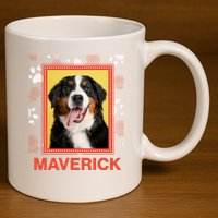 Custom Dog Pet Personalize Picture Photo Name 11oz C Handle Ceramic Mug