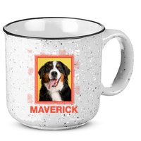 Custom Dog Pet Personalize Picture Photo Name 15oz Campfire Ceramic Mug