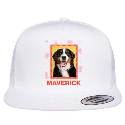 Custom Dog Pet Personalize Picture Photo Name Flat Bill Trucker Hat