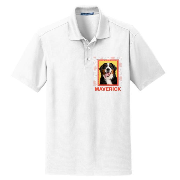 Custom Dog Pet Personalize Picture Photo Name Dry Zone Grid Polo