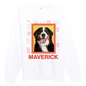 Custom Dog Pet Personalize Picture Photo Name Premium Crewneck Sweatshirt