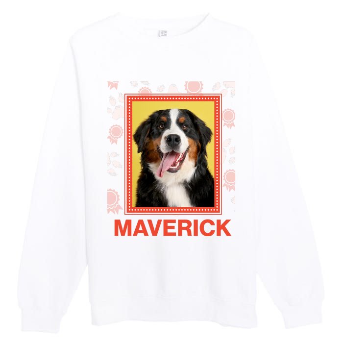 Custom Dog Pet Personalize Picture Photo Name Premium Crewneck Sweatshirt