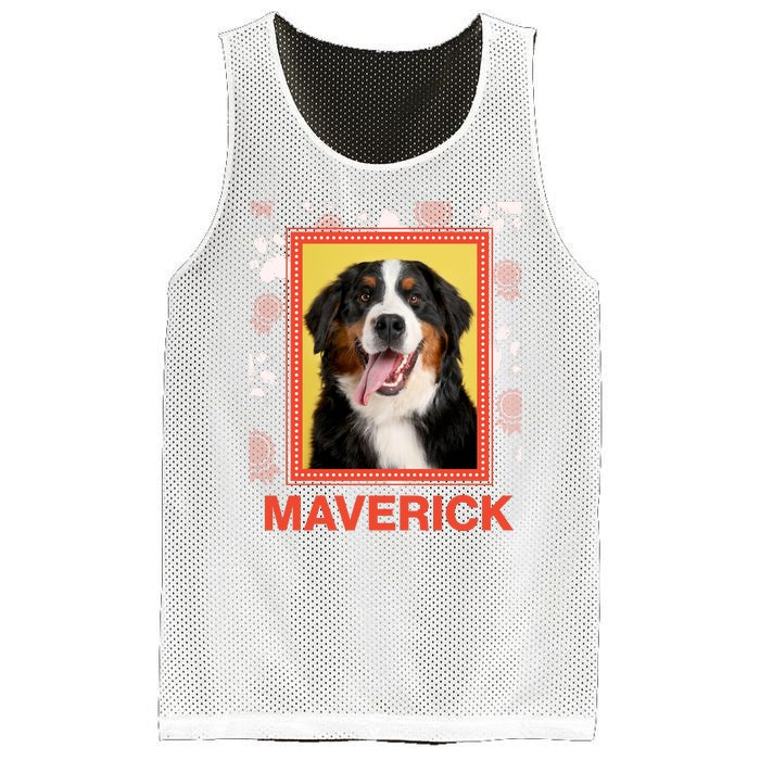 Custom Dog Pet Personalize Picture Photo Name Mesh Reversible Basketball Jersey Tank