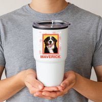 Custom Dog Pet Personalize Picture Photo Name Tumbler