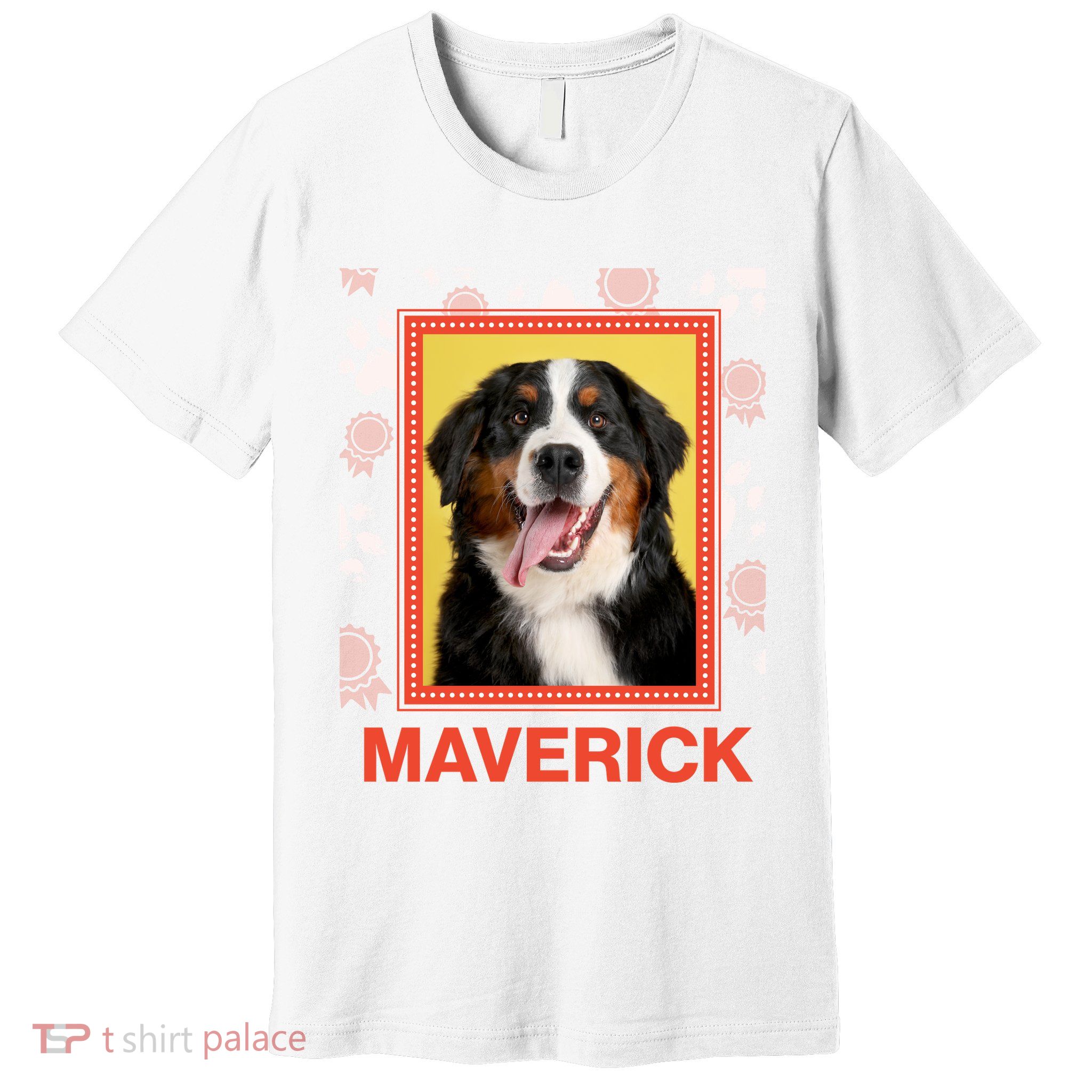 Custom Dog Pet Personalize Picture Photo Name Premium T-Shirt