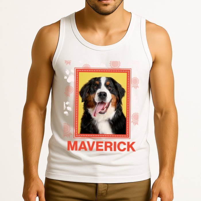 Custom Dog Pet Personalize Picture Photo Name Tank Top