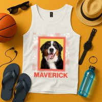 Custom Dog Pet Personalize Picture Photo Name Tank Top