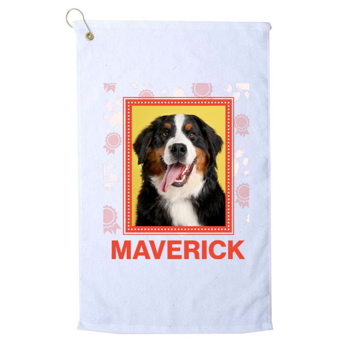 Custom Dog Pet Personalize Picture Photo Name Platinum Collection Golf Towel