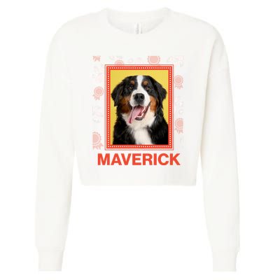 Custom Dog Pet Personalize Picture Photo Name Cropped Pullover Crew