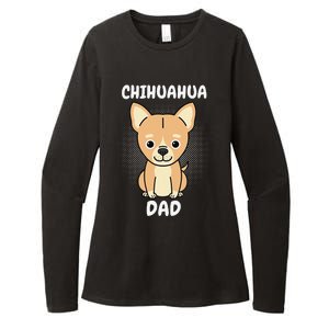 Chihuahua Dad Papa Daddy Pa Father Father’s Day Dog Lover Womens CVC Long Sleeve Shirt