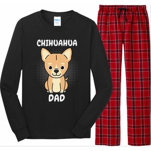 Chihuahua Dad Papa Daddy Pa Father Father’s Day Dog Lover Long Sleeve Pajama Set