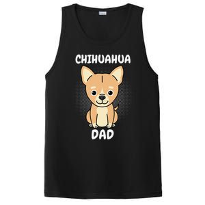 Chihuahua Dad Papa Daddy Pa Father Father’s Day Dog Lover PosiCharge Competitor Tank