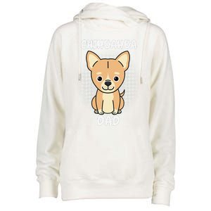 Chihuahua Dad Papa Daddy Pa Father Father’s Day Dog Lover Womens Funnel Neck Pullover Hood