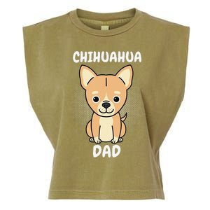 Chihuahua Dad Papa Daddy Pa Father Father’s Day Dog Lover Garment-Dyed Women's Muscle Tee