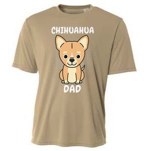 Chihuahua Dad Papa Daddy Pa Father Father’s Day Dog Lover Cooling Performance Crew T-Shirt