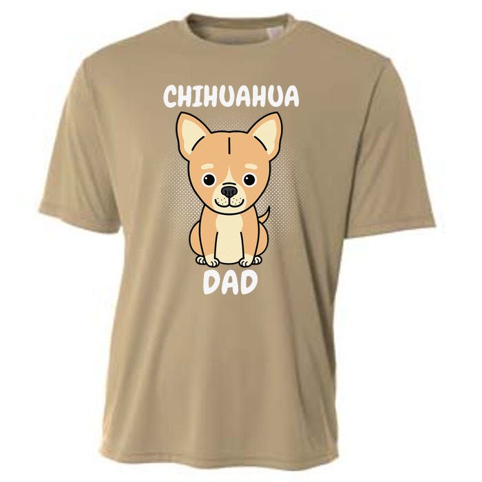 Chihuahua Dad Papa Daddy Pa Father Father’s Day Dog Lover Cooling Performance Crew T-Shirt