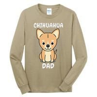 Chihuahua Dad Papa Daddy Pa Father Father’s Day Dog Lover Tall Long Sleeve T-Shirt