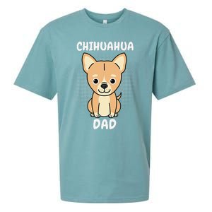 Chihuahua Dad Papa Daddy Pa Father Father’s Day Dog Lover Sueded Cloud Jersey T-Shirt