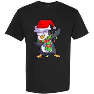 Christmas Dabbing Penguin Matching Family Garment-Dyed Heavyweight T-Shirt