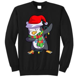 Christmas Dabbing Penguin Matching Family Sweatshirt