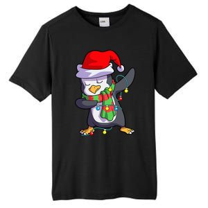 Christmas Dabbing Penguin Matching Family Tall Fusion ChromaSoft Performance T-Shirt