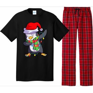 Christmas Dabbing Penguin Matching Family Pajama Set