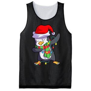 Christmas Dabbing Penguin Matching Family Mesh Reversible Basketball Jersey Tank