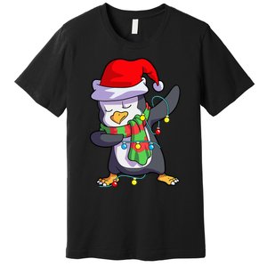 Christmas Dabbing Penguin Matching Family Premium T-Shirt