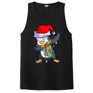 Christmas Dabbing Penguin Matching Family PosiCharge Competitor Tank