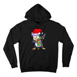 Christmas Dabbing Penguin Matching Family Tall Hoodie