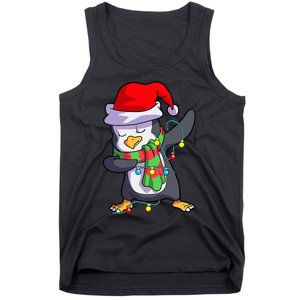 Christmas Dabbing Penguin Matching Family Tank Top