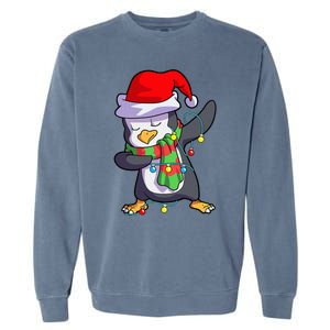 Christmas Dabbing Penguin Matching Family Garment-Dyed Sweatshirt